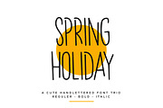 Spring Holiday | 3 Handwitten Font