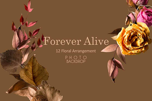 Forever Alive Floral Clip Art in Illustrations - product preview 5