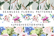 Seamless floral pattern (EPS)