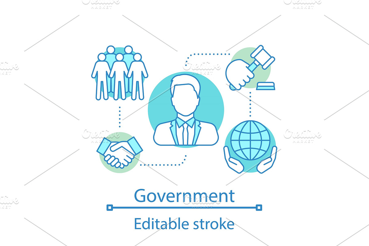 Government concept icon in Icons - product preview 8