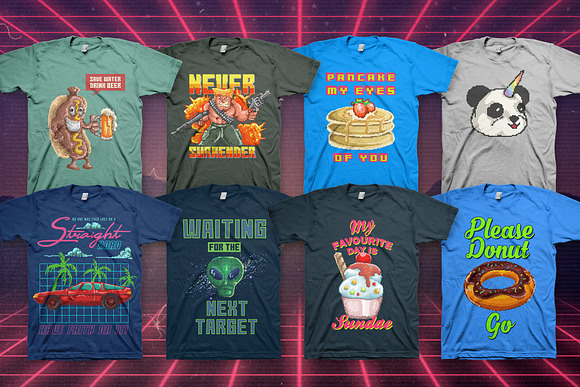 Back To Retro 100 T-Shirt Designs in Illustrations - product preview 8