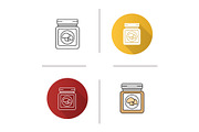 Canned mushrooms icon