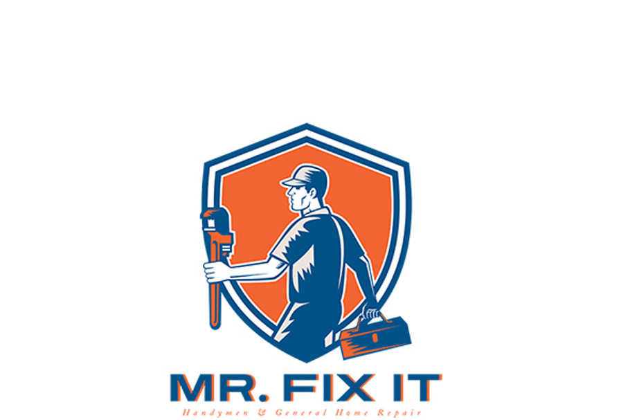 Mr. Fix It General Home Repair Logo