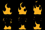Sprite Sheets Fire Loop. Ready for