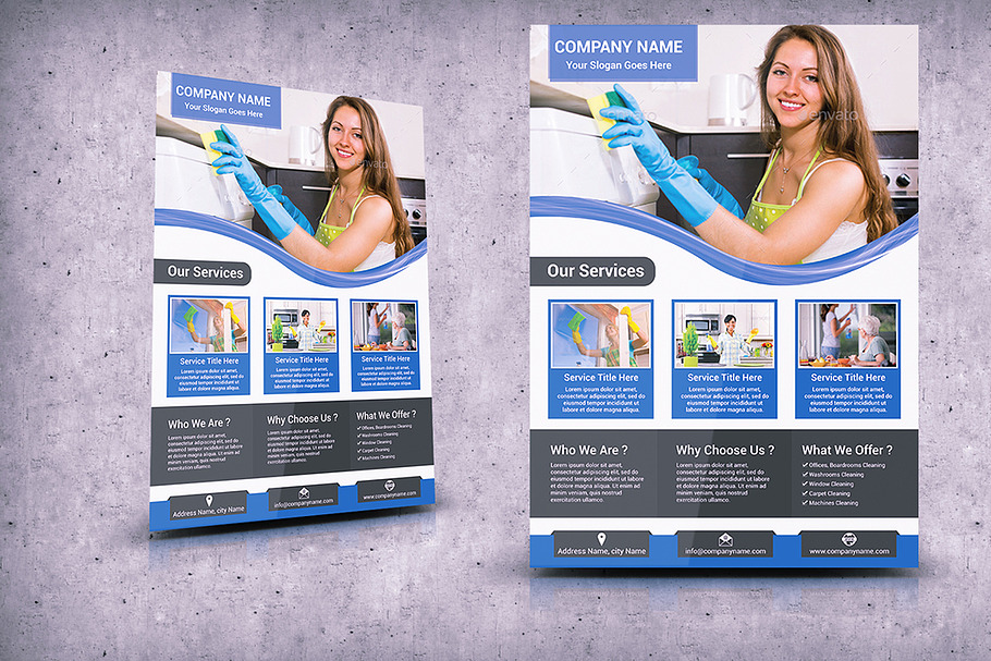 Cleaning Services Flyer Template in Flyer Templates - product preview 8