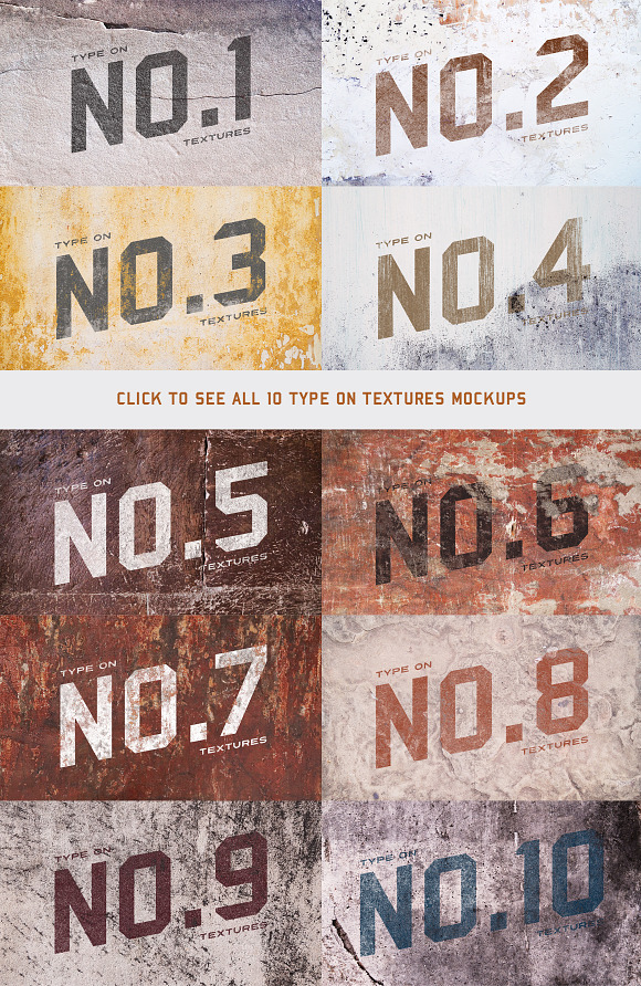 Type On Textures (+BONUS logos) in Mockup Templates - product preview 3