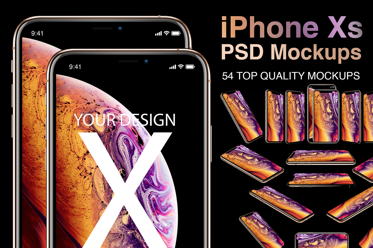 (INTRO SALE) iPhone XS and XS Max in Mobile & Web Mockups - product preview 8