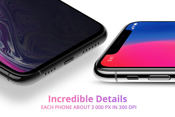 (INTRO SALE) iPhone XS and XS Max in Mobile & Web Mockups - product preview 2