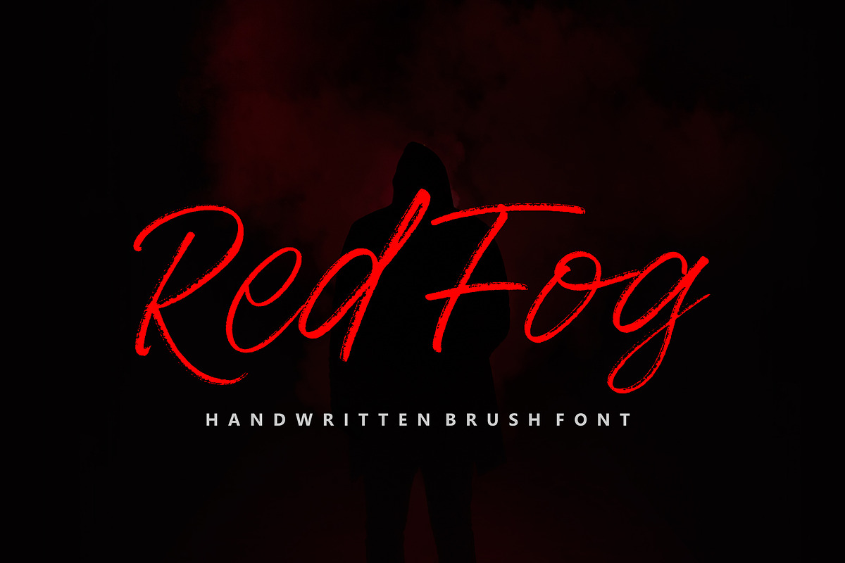 Red Fog in Script Fonts - product preview 8
