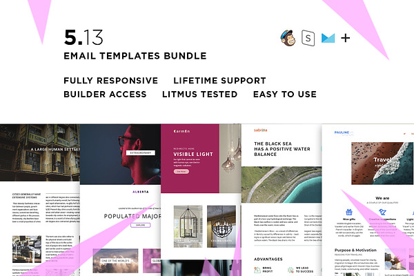 5 Email templates bundle XIII