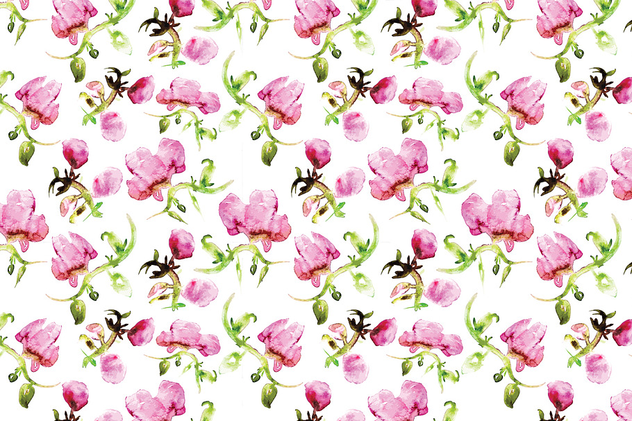 2 tile peony patterns in Patterns - product preview 8