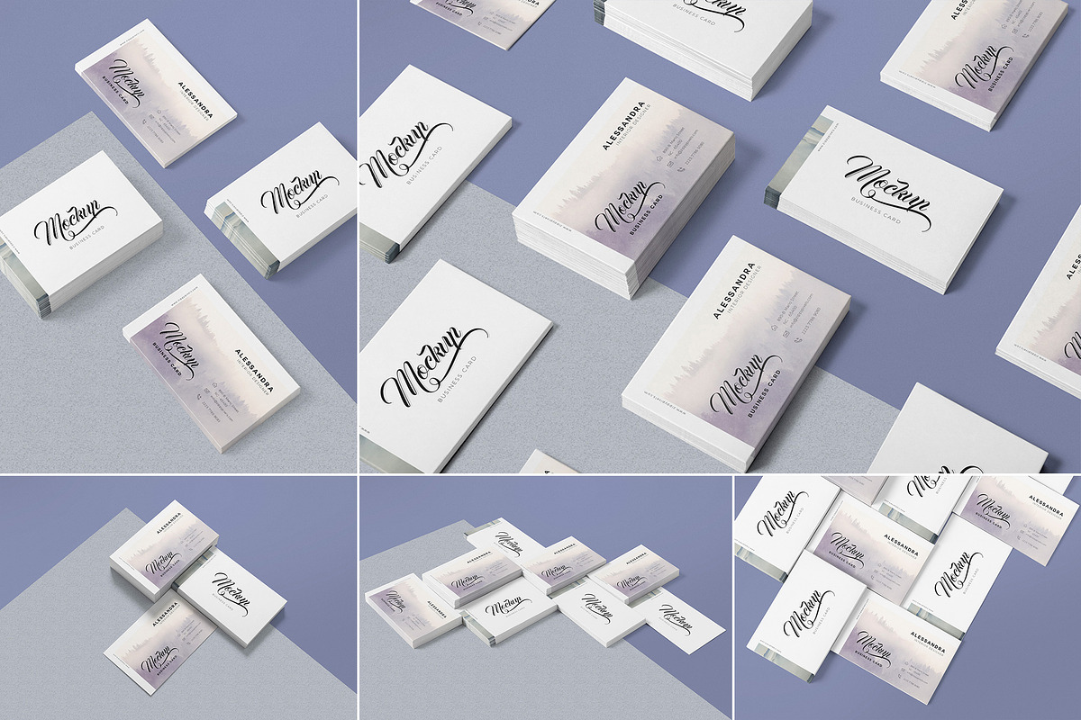 Business Card Mock Ups in Print Mockups - product preview 8
