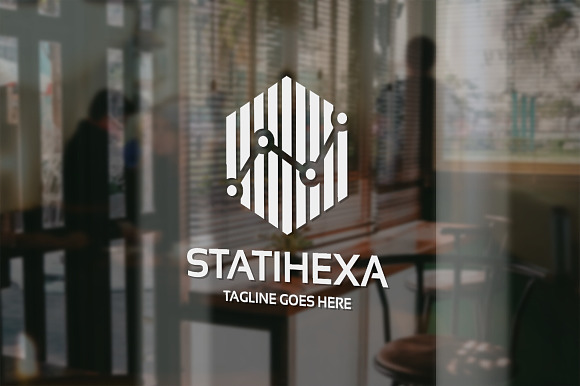 Statistic Hexagon Logo in Logo Templates - product preview 1