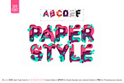 PAPER style OTF-SVG Font