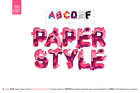 PAPER style OTF-SVG Font in Symbol Fonts - product preview 9