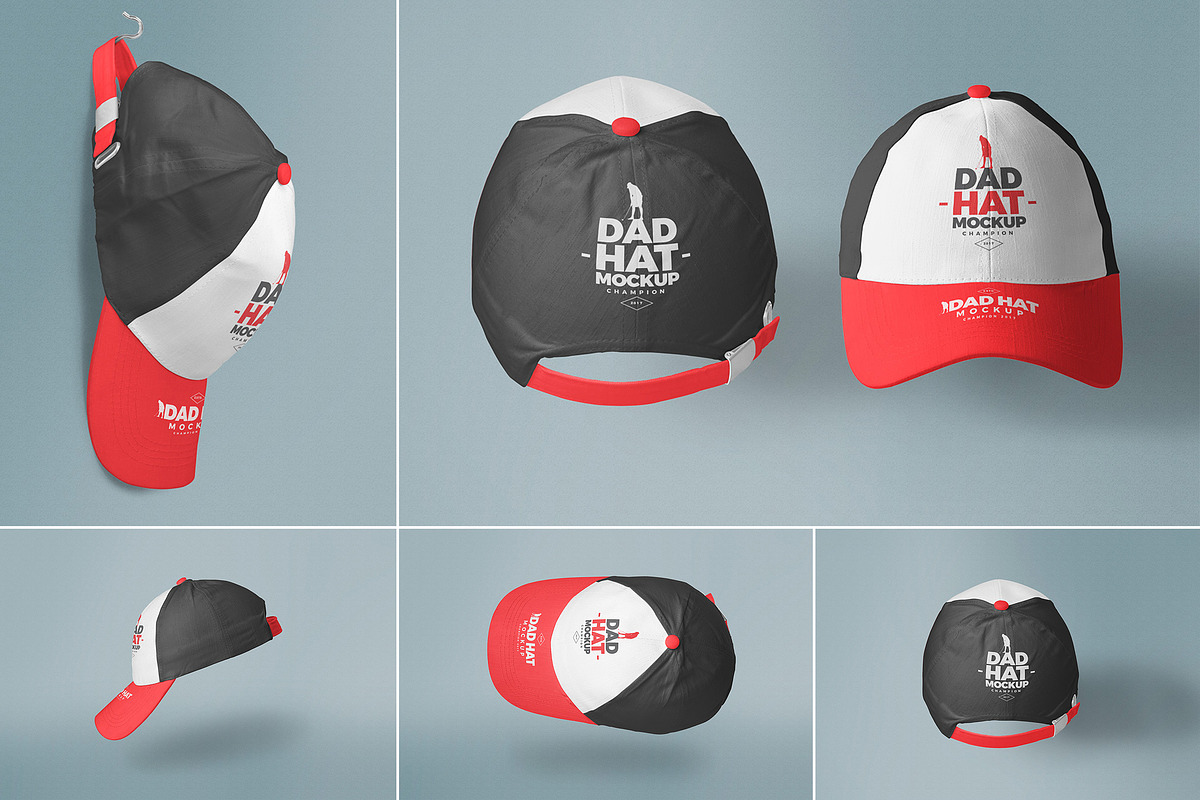 Dad Hat Mockups in Branding Mockups - product preview 8