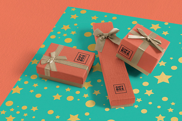 Gift Box Mockups in Product Mockups - product preview 3