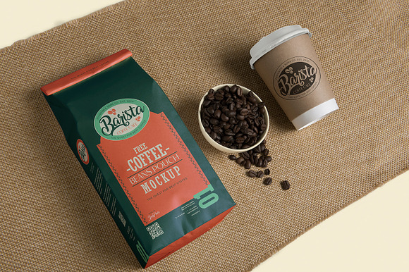 Coffee Pouch Mockups in Product Mockups - product preview 4