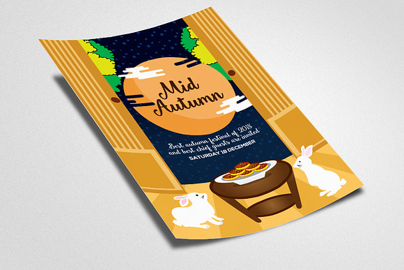 Mid Autumn Flyer Templates Vol:16 in Flyer Templates - product preview 1