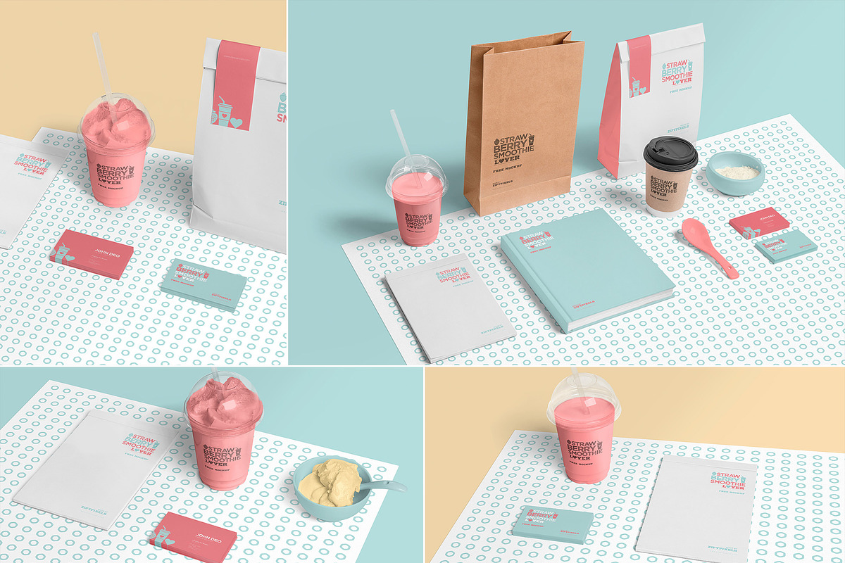 Transparent Ice Cream Cup Mockups in Product Mockups - product preview 8