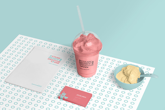 Transparent Ice Cream Cup Mockups in Product Mockups - product preview 1