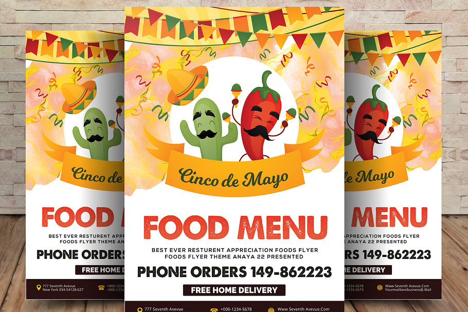 Fast Food Menu Flyer in Flyer Templates - product preview 8