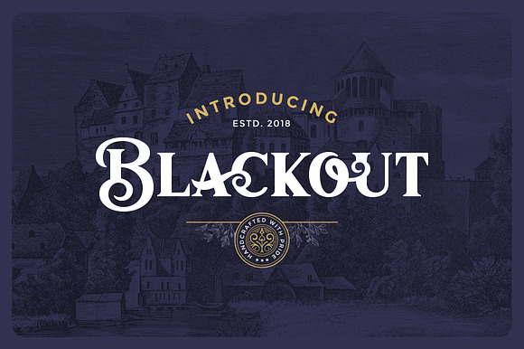 Blackout Typeface in Chalkboard Fonts - product preview 6