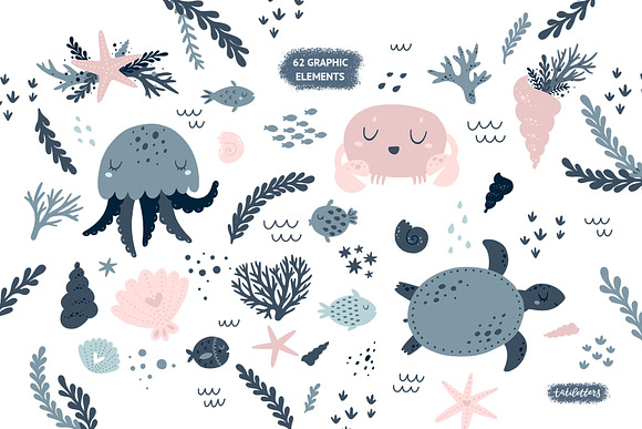 Mermaids Prints & Patterns in Illustrations - product preview 1