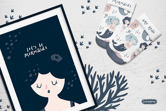 Mermaids Prints & Patterns in Illustrations - product preview 5