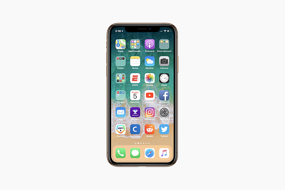 iPhone XS & XS Max Basic Mockup in Mobile & Web Mockups - product preview 2