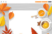 Autumn one page website template 
