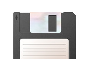 Realistic detailed floppy-disk