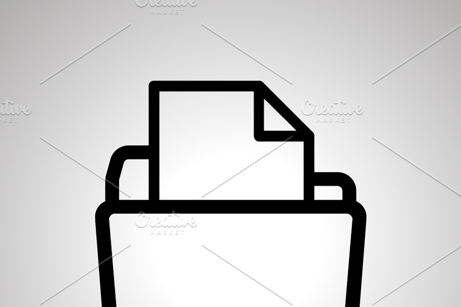 Open folder with document