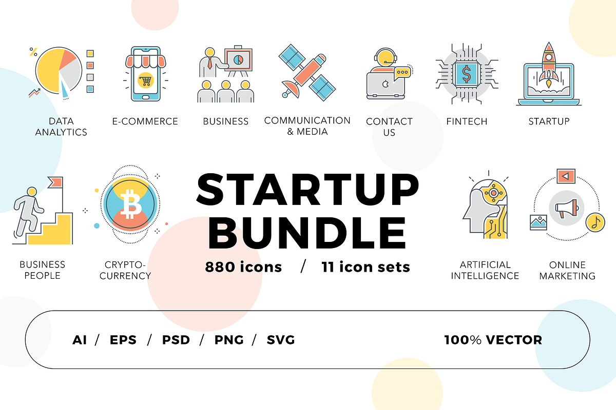 800+ Startup Icons Bundle in Contact Icons - product preview 8