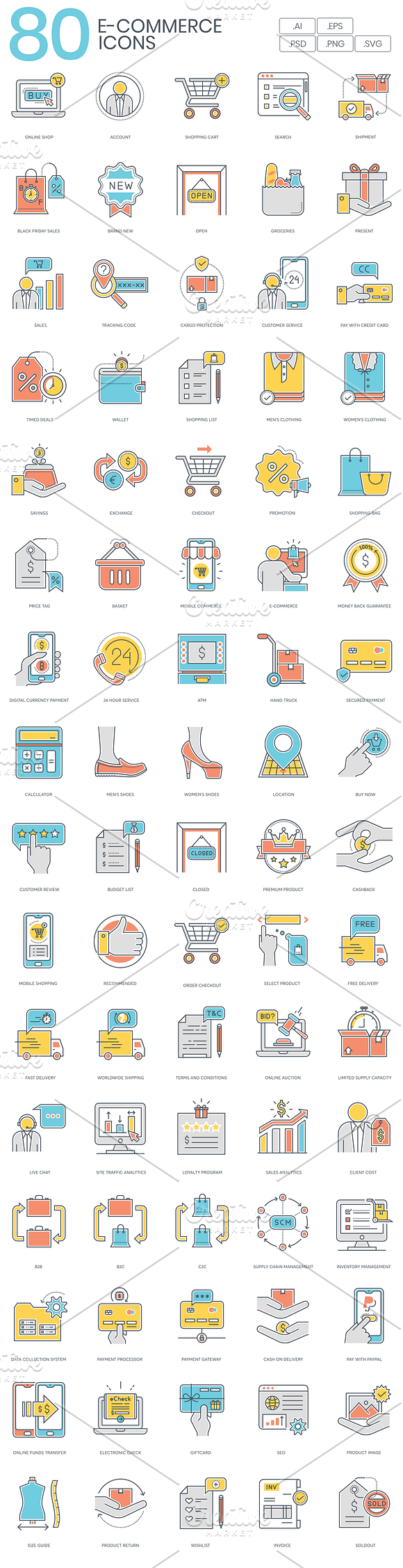 800+ Startup Icons Bundle in Contact Icons - product preview 5