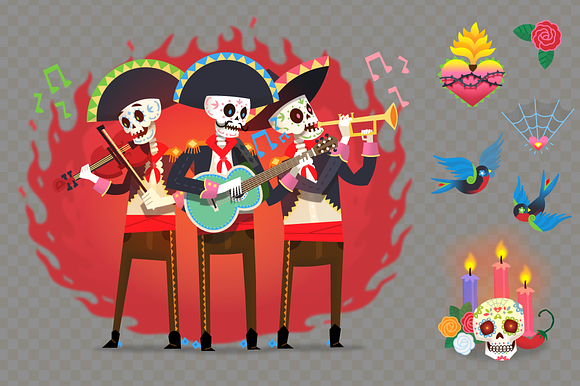 Day of the dead 2 in Illustrations - product preview 2