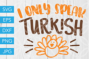I Only Speak Turkish Thanksgiving