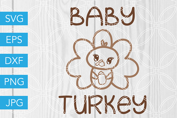 Baby Turkey SVG