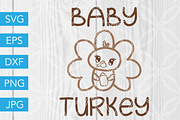 Baby Turkey SVG