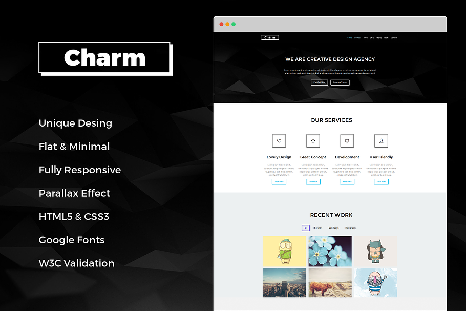 Charm - Responsive One Page Template