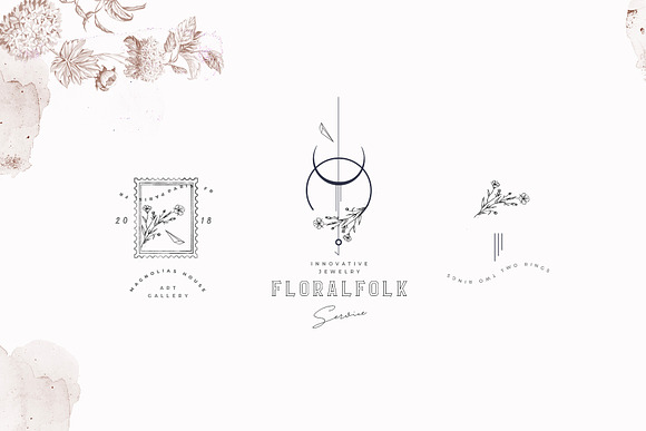 Logos Bundle. Modern Flora. in Logo Templates - product preview 5