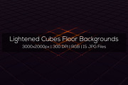 Lightened Cubes Floor Backgrounds