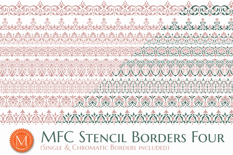 MFC Stencil Borders Four in Display Fonts - product preview 8