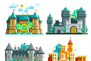 Colorful castles set