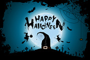 Halloween Funny Background with