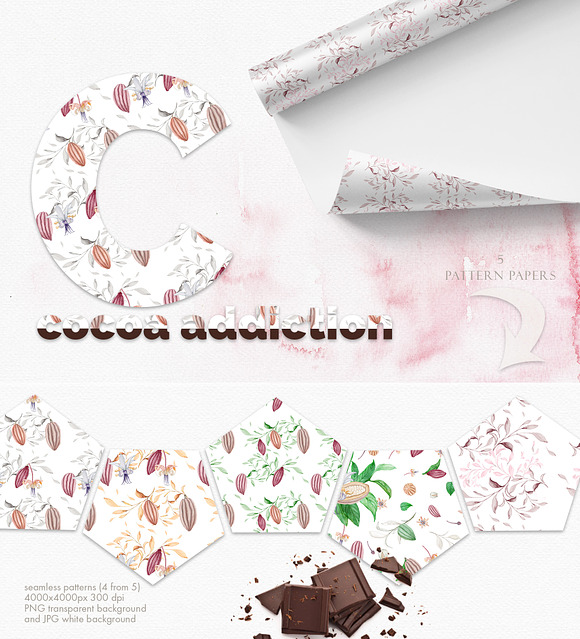 Wonderful Cocoa - Watercolor Set in Objects - product preview 11