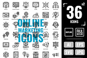 Online Marketing icons