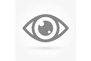 Eye icon isolated on white