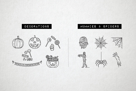 42 Halloween Icons: Vector Party Set in Halloween Icons - product preview 5