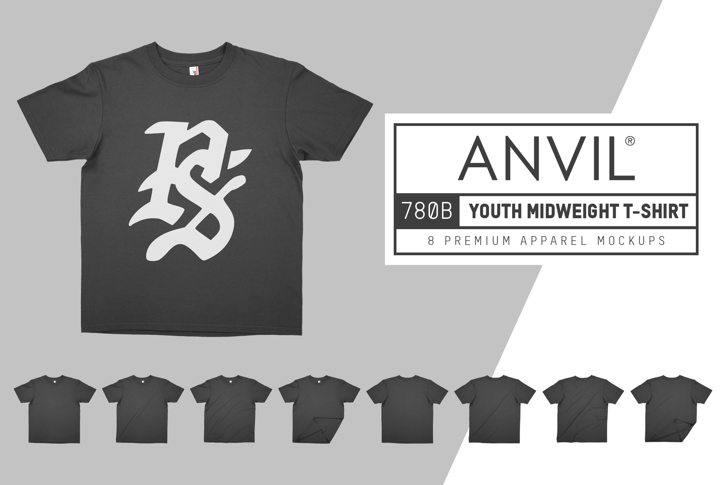 Download Anvil 780B Youth Midweight T-Shirt | Creative Product ...
